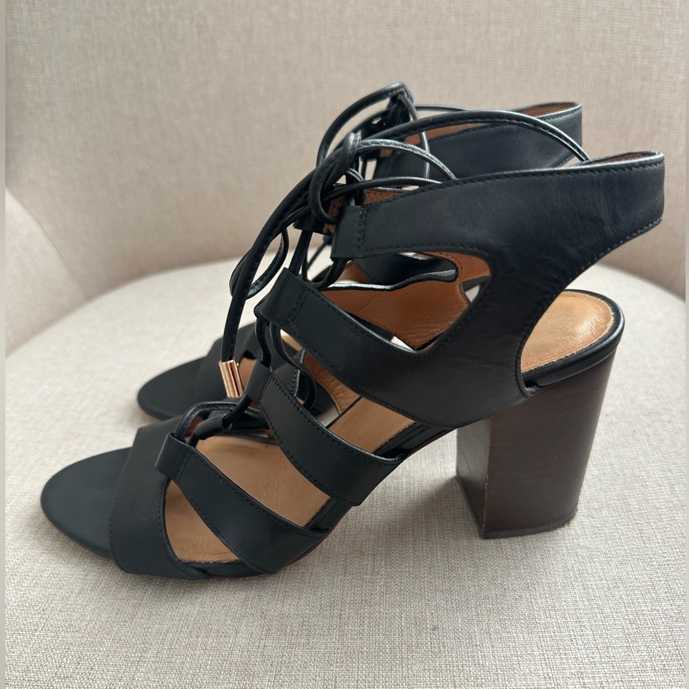 ✨ Lace-Up Coach Heeled Sandals ✨